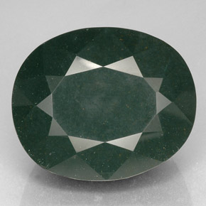 Eliotropio naturale verde da 102,65 ct, taglio ovale, opaco