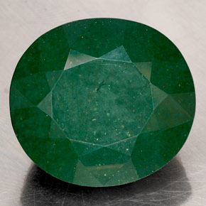 Eliotropio naturale verde da 90,45 ct, taglio ovale, opaco