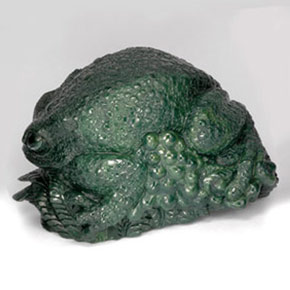 Eliotropio naturale verde da 931,99 ct, forma fantasia, opaco