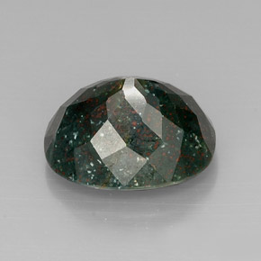 Eliotropio naturale verde da 15,97 ct, taglio ovale, opaco