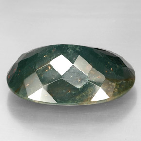 Eliotropio naturale verde da 67,31 ct, taglio ovale, opaco