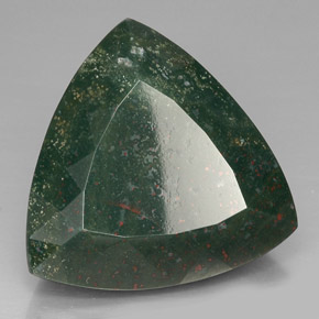 Eliotropio naturale verde da 62,13 ct, trillion, opaco