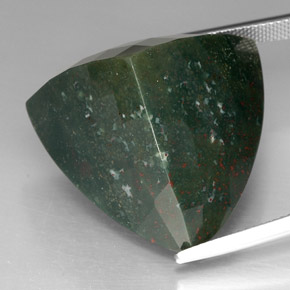 Eliotropio naturale verde da 62,13 ct, trillion, opaco