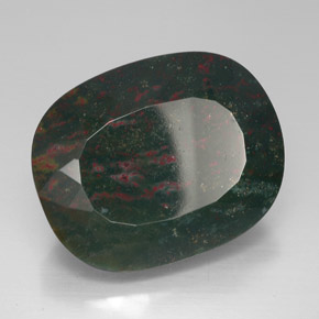 Eliotropio naturale verde da 70,27 ct, taglio a cuscino, opaco