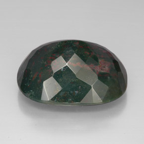 Eliotropio naturale verde da 70,27 ct, taglio a cuscino, opaco