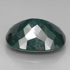 Eliotropio naturale verde da 26,60 ct, taglio ovale, opaco