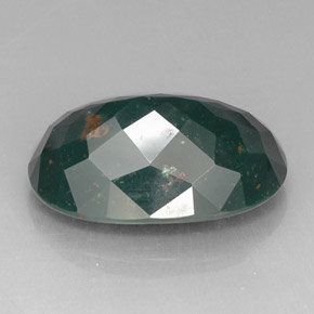 Eliotropio naturale verde da 14,26 ct, taglio ovale, opaco