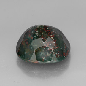 Eliotropio naturale verde da 27,80 ct, taglio a cuscino, opaco