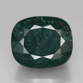 Eliotropio naturale verde da 41,61 ct, taglio a cuscino, opaco