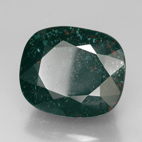 Eliotropio naturale verde da 41,61 ct, taglio a cuscino, opaco