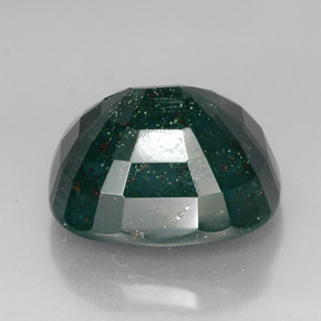 Eliotropio naturale verde da 41,61 ct, taglio a cuscino, opaco