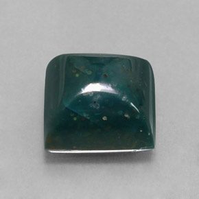 Pietra del sangue Verde maculato naturale da 3.94 ct, Quadrato, Opaco