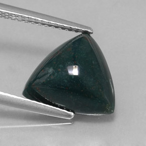 Eliotropio naturale verde da 3,97 ct, trillion, opaco