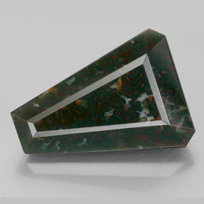 Eliotropio naturale verde da 7,35 ct, forma fantasia, opaco