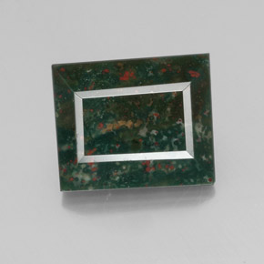 Eliotropio naturale verde da 23,16 ct, baguette, opaco