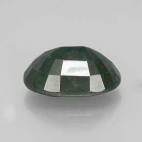 Eliotropio naturale verde da 13,32 ct, taglio ovale, opaco