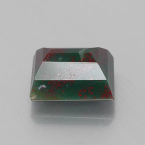 Eliotropio naturale verde da 1,23 ct, baguette, opaco