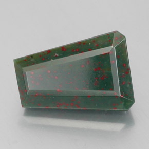 Eliotropio naturale verde da 3,02 ct, forma fantasia, opaco