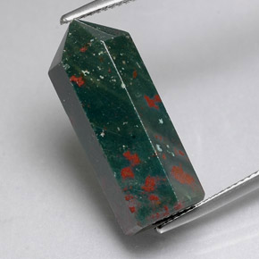 Eliotropio naturale verde da 17,51 ct, forma fantasia, opaco