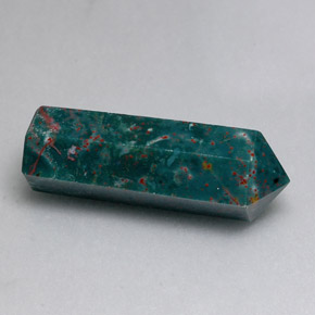 Pietra del sangue Verde maculato naturale da 17.46 ct, Taglio a fantasia, Opaco