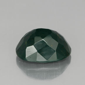 Eliotropio naturale verde da 7,77 ct, taglio ovale, opaco