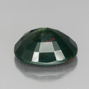 Eliotropio naturale verde da 9,13 ct, taglio ovale, opaco