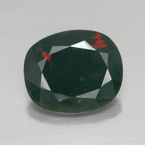 Eliotropio naturale verde da 8,85 ct, taglio ovale, opaco