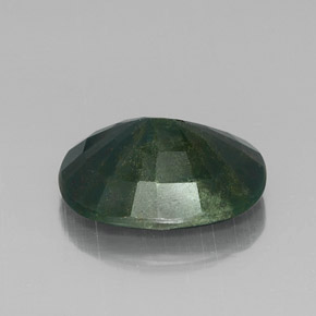 Eliotropio naturale verde da 8,85 ct, taglio ovale, opaco