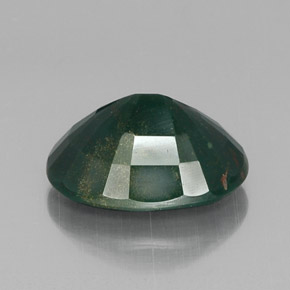 Eliotropio naturale verde da 9,15 ct, taglio ovale, opaco