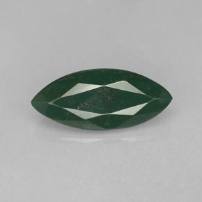 Pietra del sangue Verde maculato naturale da 2.38 ct, Taglio marquise, Opaco