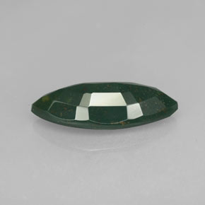Pietra del sangue Verde maculato naturale da 2.38 ct, Taglio marquise, Opaco