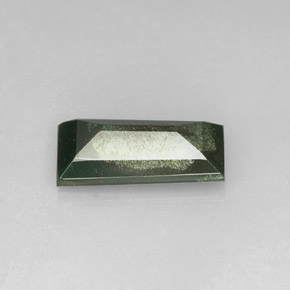 Eliotropio naturale verde da 3,19 ct, baguette, opaco