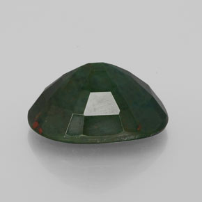 Eliotropio naturale verde da 9,07 ct, taglio ovale, opaco