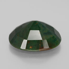 Eliotropio naturale verde da 10,91 ct, taglio ovale, opaco