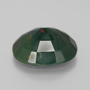 Eliotropio naturale verde da 9,93 ct, taglio ovale, opaco