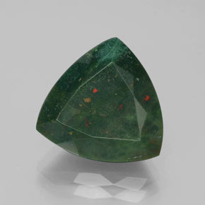 Eliotropio naturale verde da 7,92 ct, trillion, opaco