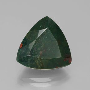 Eliotropio naturale verde da 7,45 ct, trillion, opaco
