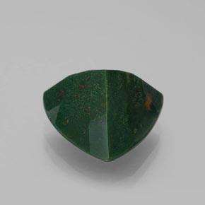 Eliotropio naturale verde da 7,45 ct, trillion, opaco