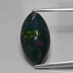 Eliotropio naturale verde da 11,82 ct, marchesa, opaco