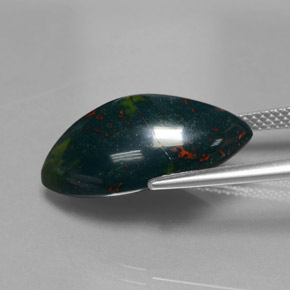 Eliotropio naturale verde da 11,82 ct, marchesa, opaco