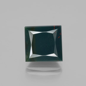 Pietra del sangue Verde maculato naturale da 7.72 ct, Quadrato, Opaco