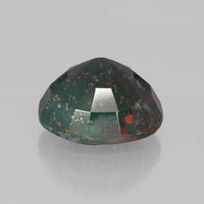 Eliotropio naturale verde da 9,59 ct, taglio ovale, opaco
