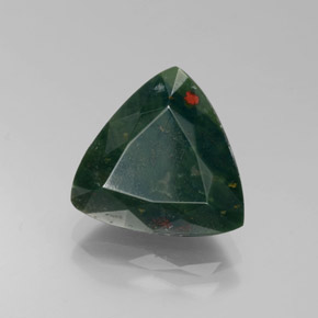 Eliotropio naturale verde da 4,49 ct, trillion, opaco