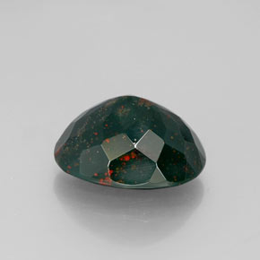 Pietra del sangue Verde naturale da 7.35 ct, Ovale, Opaco