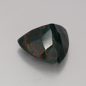 Eliotropio naturale verde da 4,76 ct, trillion, opaco