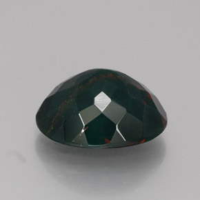 Eliotropio naturale verde da 5,78 ct, taglio ovale, opaco