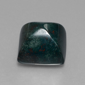 Eliotropio naturale verde da 11,03 ct, quadrato, opaco