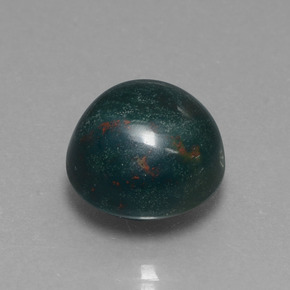 Pietra del sangue Verde bluastro naturale da 8.86 ct, Taglio rotondo, Opaco