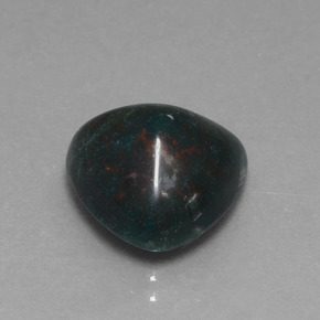 Eliotropio naturale verde da 7,39 ct, trillion, opaco