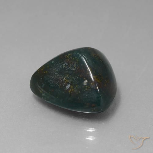 Pietra del sangue Multicolore naturale da 10.08 ct, Taglio trillion, Opaco